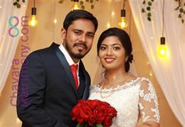 Christian Wedding photos of Ajith & Mariya